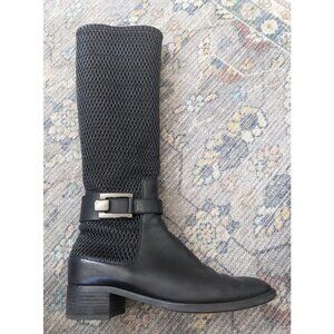 Aquatalia | Odilia Riding Boot in black leather